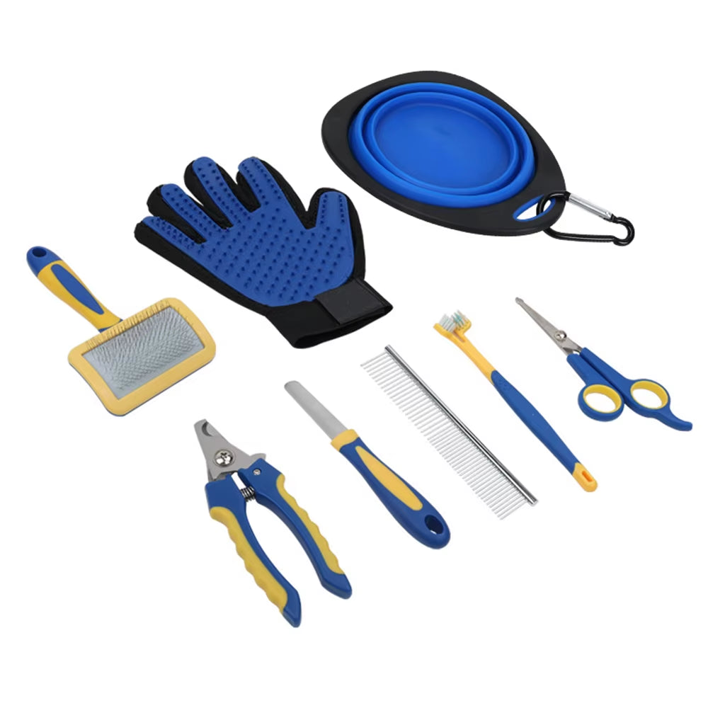 Pamper Your Furry Friend – Complete 8-Piece Pet Grooming Set