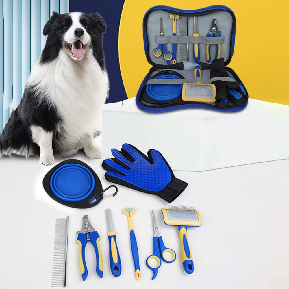 Pamper Your Furry Friend – Complete 8-Piece Pet Grooming Set